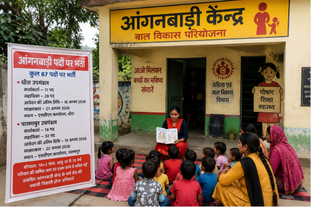 कांगड़ा में आंगनबाड़ी के 87 पदों पर भर्ती, आवेदन प्रक्रिया शुरू