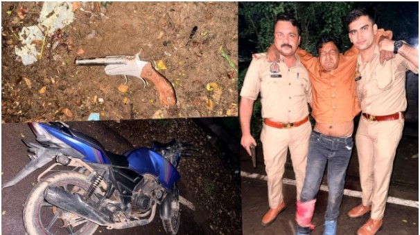 गाजियाबाद में पुलिस मुठभेड़, शातिर स्नैचर पैर में गोली लगने के बाद गिरफ्तार