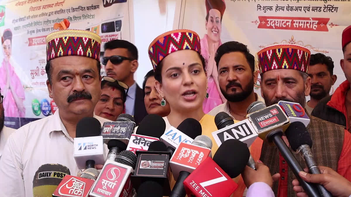 कुल्लू में कंगना का बड़ा बयान, बोलीं- केंद्र पैसा दे रहा, हिमाचल सरकार रोक रही विकास