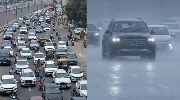 दिल्ली-NCR में झमाझम बारिश से जनजीवन प्रभावित, NH-9 पर लगा लंबा जाम; जलभराव से बढ़ी परेशानी