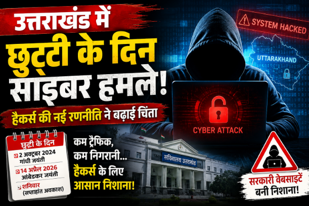 उत्तराखंड में छुट्टियों के दिन बढ़ रहे साइबर हमले, हैकर्स की नई रणनीति ने बढ़ाई चिंता