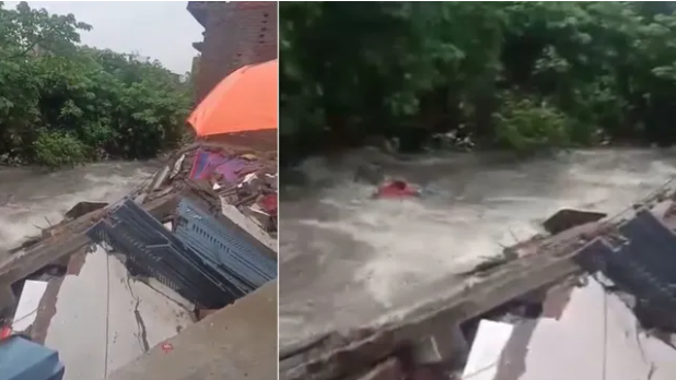 देहरादून में रातभर की भारी बारिश बनी आफत, नदी-नाले उफान पर; तीन मकान ध्वस्त, घरों में घुसा पानी