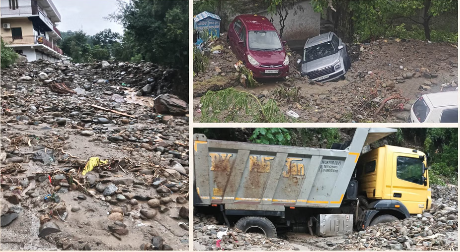 चंबा में मूसलाधार बारिश का कहर, भूस्खलन से 12 वाहन दबे; घरों और दुकानों में घुसा मलबा